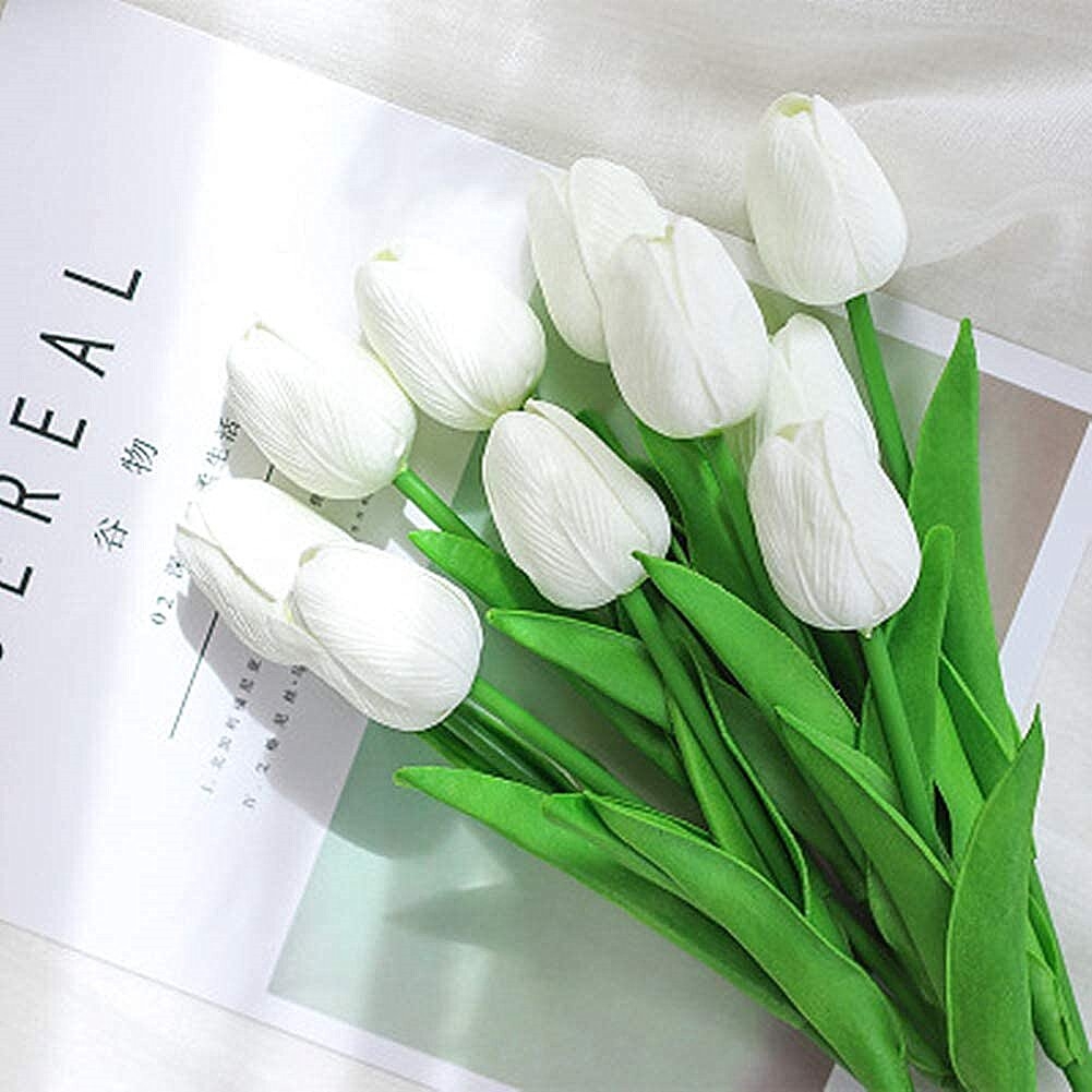 Tulips Stems (Set of 20) White - Image 1