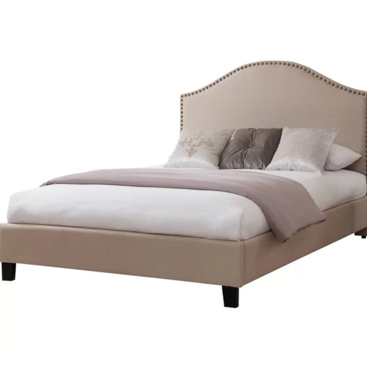 Penshire Upholstered Platform Bed; Queen - Image 2
