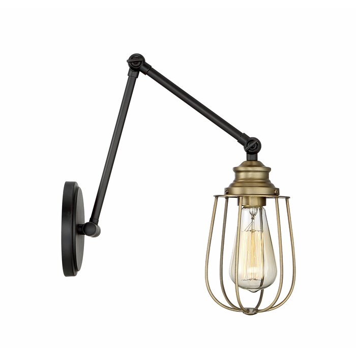 Ivan 1 - Light Dimmable Rubbed Bronze/Brass Swing Arm - Image 1
