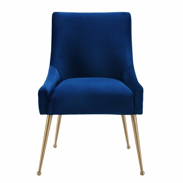 Dusek Velvet Upholstered Side Dining Chair - Image 0