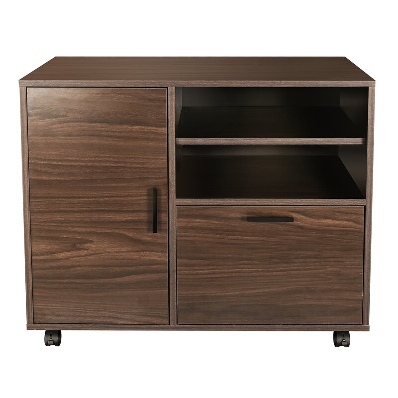 1-Drawer Mobile Lateral Filing Cabinet - Image 2