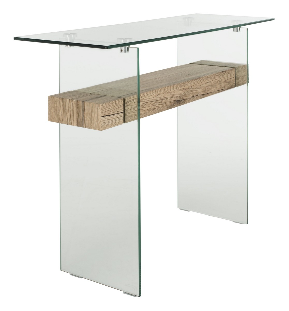 Kayley Console Table - Natural/Glass - Arlo Home - Image 2