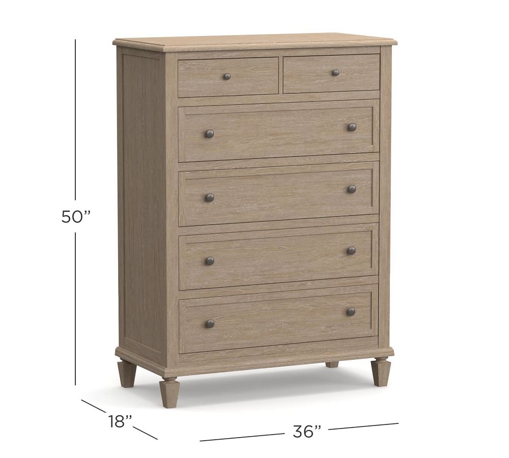 Sausalito 6-Drawer Tall Dresser, Seadrift - Image 7