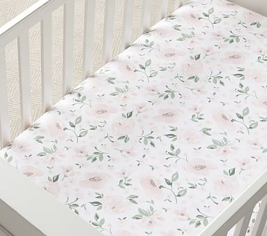 Meredith Picture Perfect & Allover Floral Organic Fitted Crib Sheet Bundle - Set of 2 - Image 4