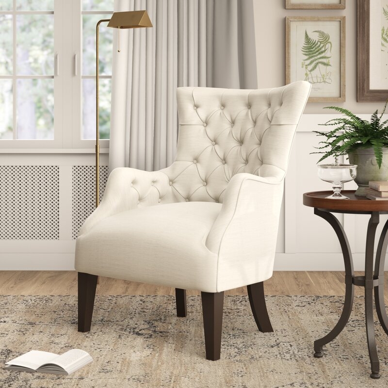 Tufted Wingback Accent Chair - Image 2
