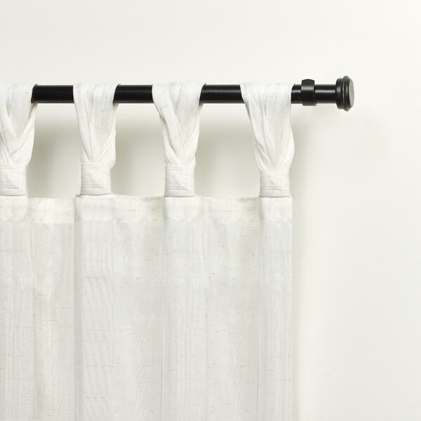 Exclusive Home Linen Solid Semi-Sheer Tap Top Curtain Panels (Set of 2) - Image 1