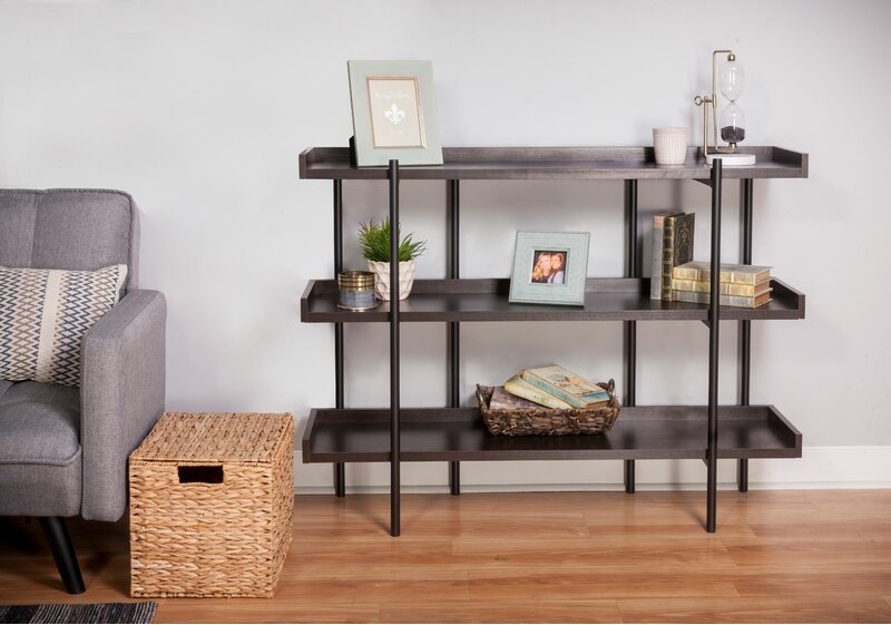 Parker Modern Etagere Bookcase - Image 2