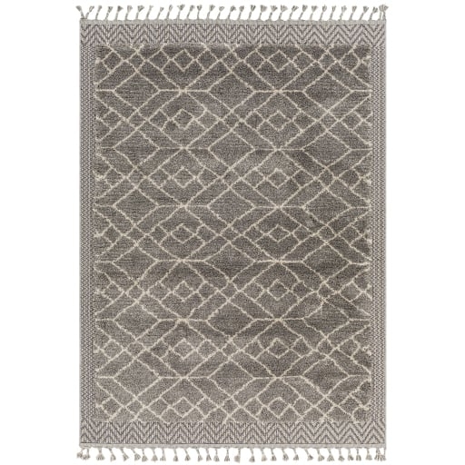 Sousse Gray Indoor 9'6" x 12' Machine Woven Rug - Image 0