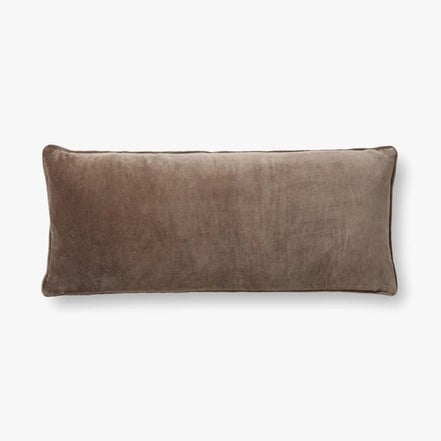 Magnolia Home by Joanna Gaines x Loloi Pillows Walnut / Natural 13" x 35" Cover w/Down - Image 0
