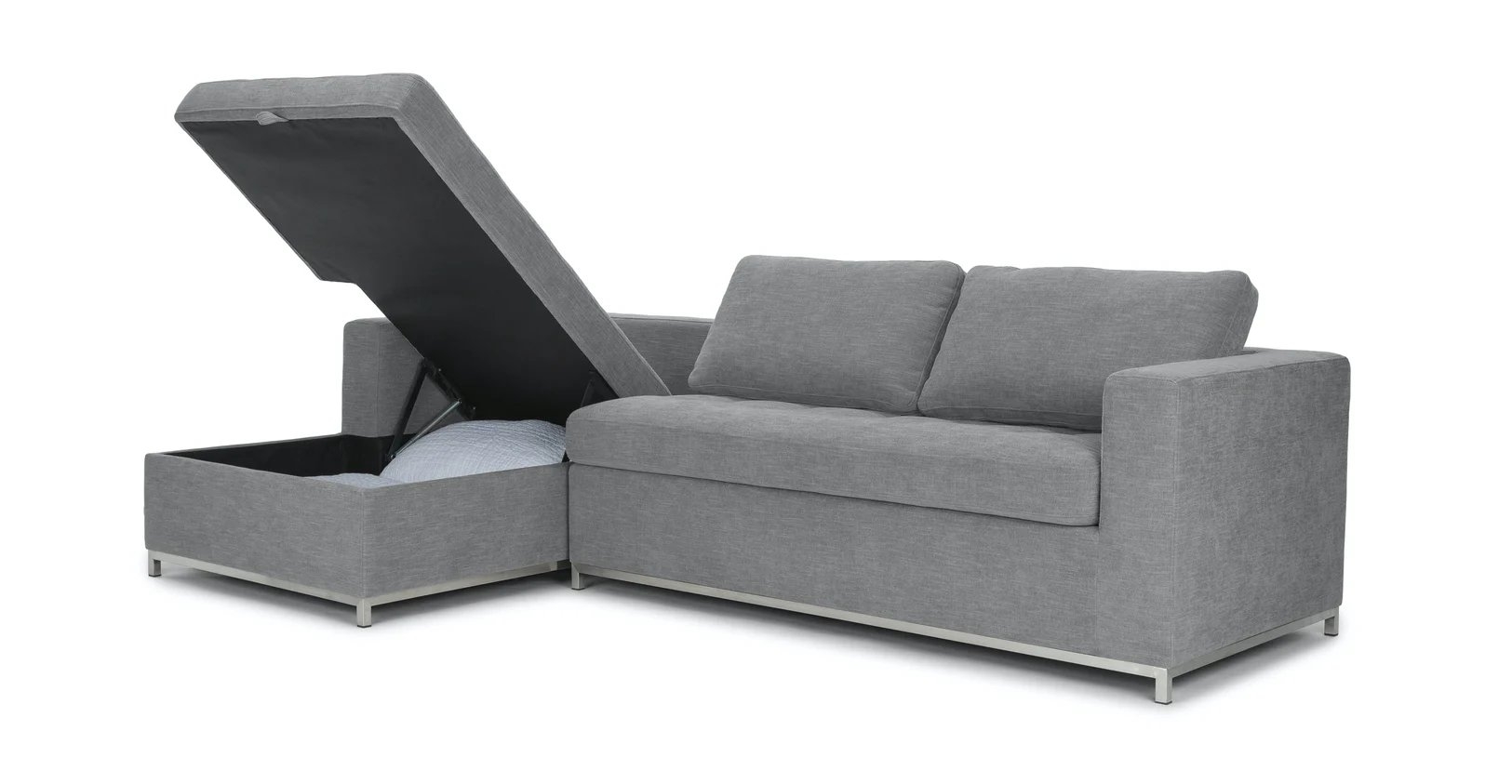 Soma Dawn Gray Left Sofa Bed - Image 1