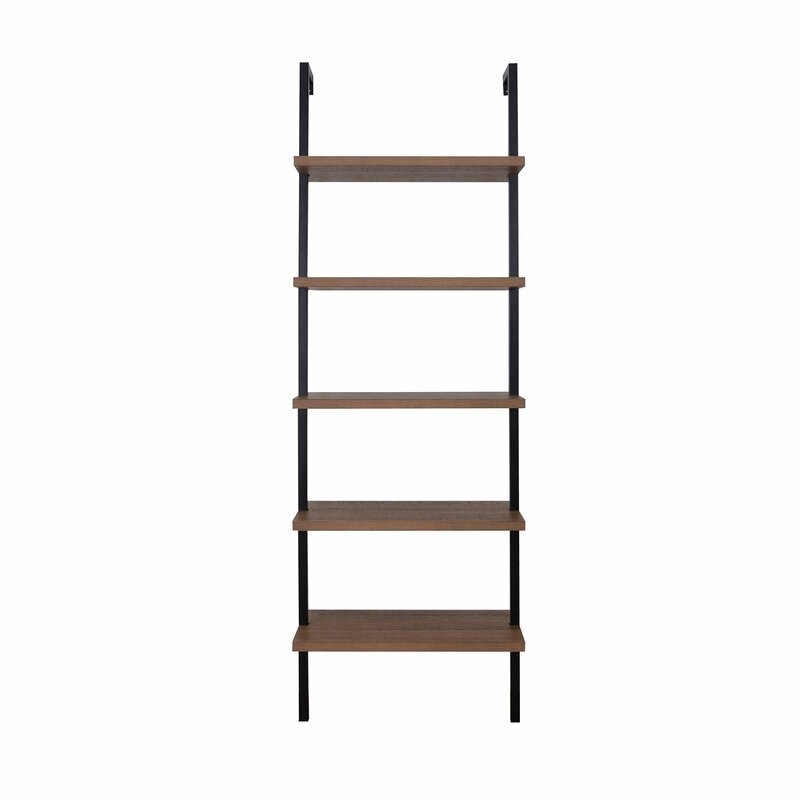 Zachary 72" H x 24" W Metal Ladder Bookcase - Image 0