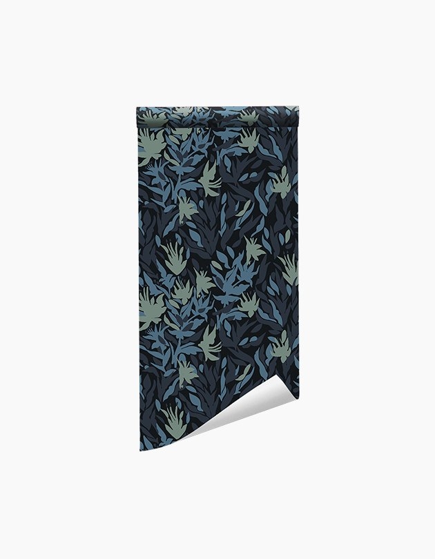 Floral Leaves Traditional Wallpaper - Image 1