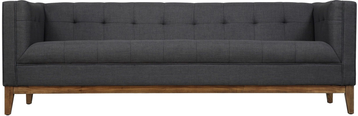 Valerie Morgan Linen Sofa, Gray - Image 0
