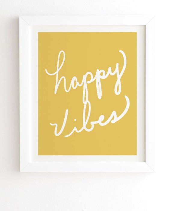 HAPPY VIBES YELLOW 19" x22.4" - Image 0
