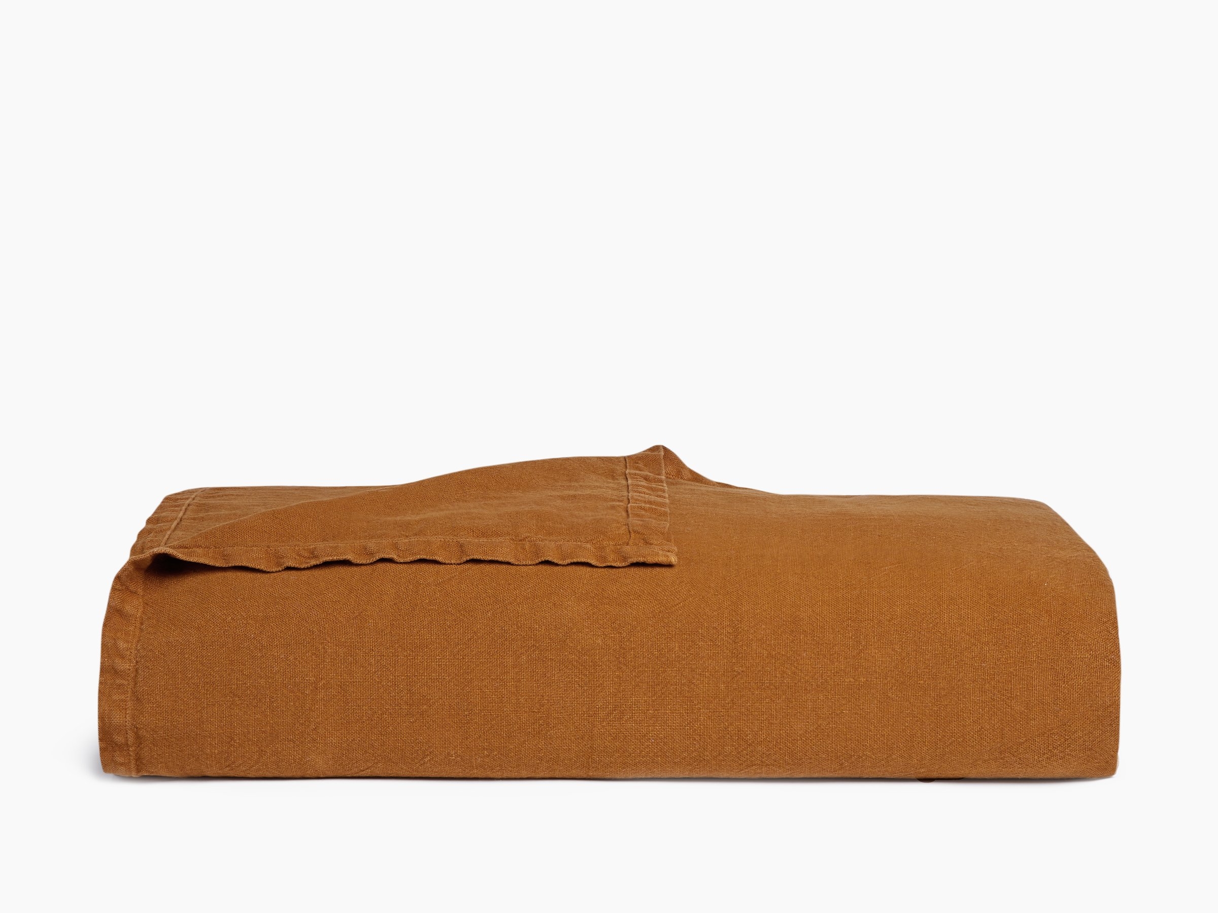 Vintage Linen Bed Cover - Image 0