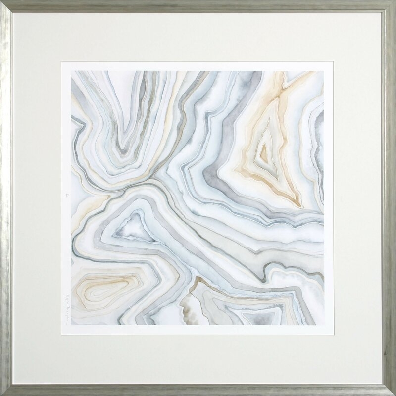Shadow Catchers 'Agate Abstract II' Framed Painting Print - Image 0