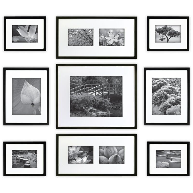 9 Piece Boulware Wood Picture Frame Set - Image 0