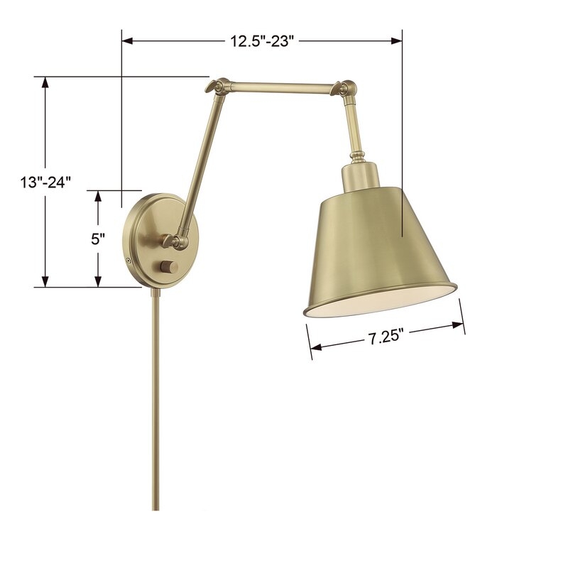 Gold Moser 1 - Light Swing Arm Lamp - Image 2