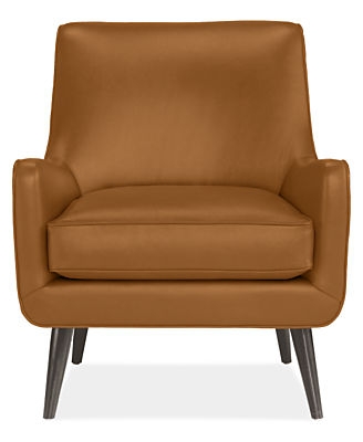 Quinn Leather Chair & Ottoman - Image 0