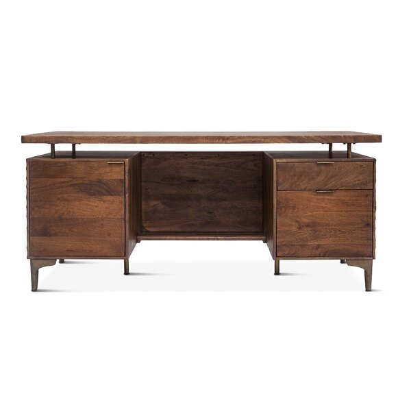 Home Trends & Design Vallarta Solid Wood Executive Desk - Image 3