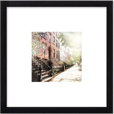 Brooklyn Summer - 8x8, frosted black frame with mat - Image 0