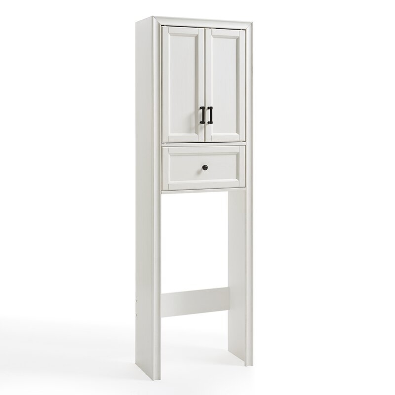 Jesse 22" W x 72" H x 11" D Solid + Manufactured Wood Free-Standing Over-the-Toilet Storage - Image 0