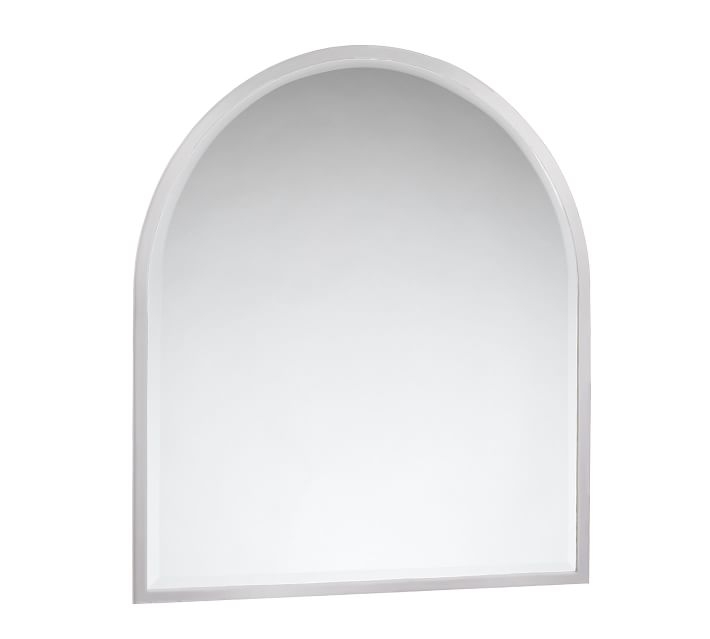 Layne Mantel Mirror, Nickel, 36"W x 40"H - Image 0