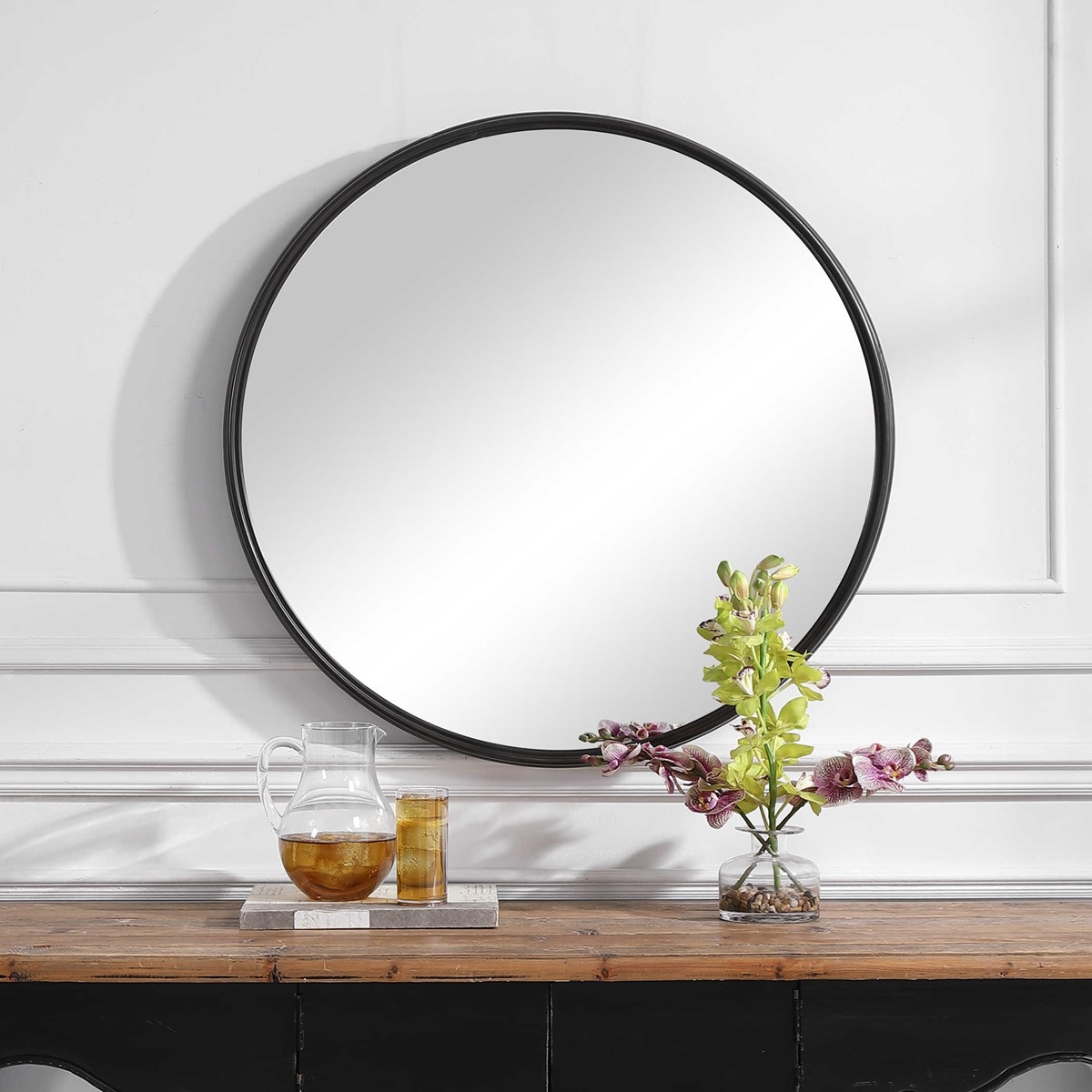 Belham Round Mirror, 35" - Image 1