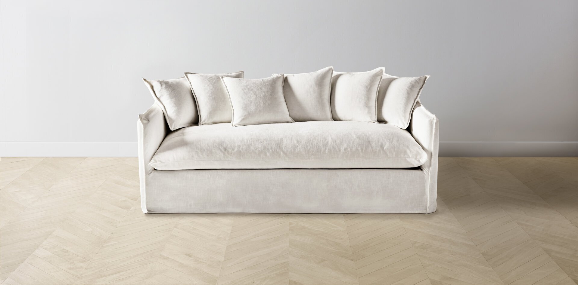 The Dune - L Sectional - 123" - Creme - Image 0
