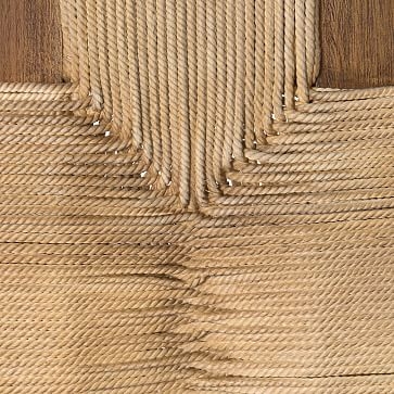 Mahogany Woven Rope Bench - Image 3