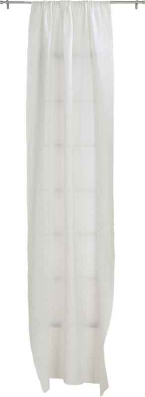 "silver grey linen curtain panel 48""x96""" - Image 3