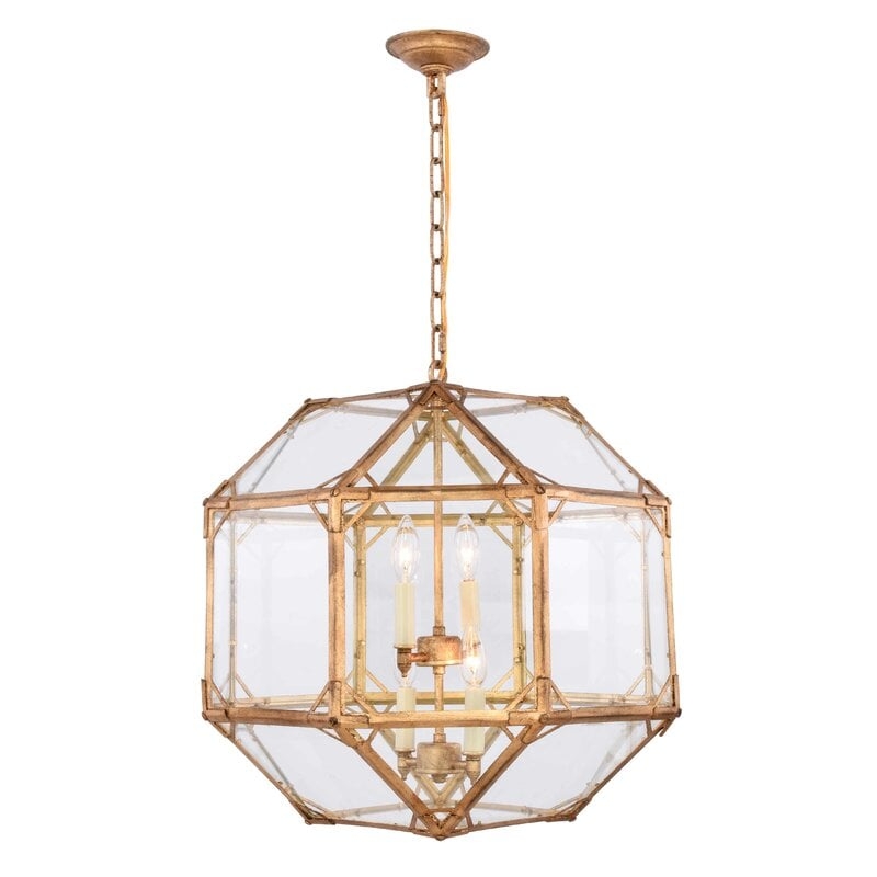 Bromborough 4-Light Unique / Statement Geometric Chandelier - Image 0