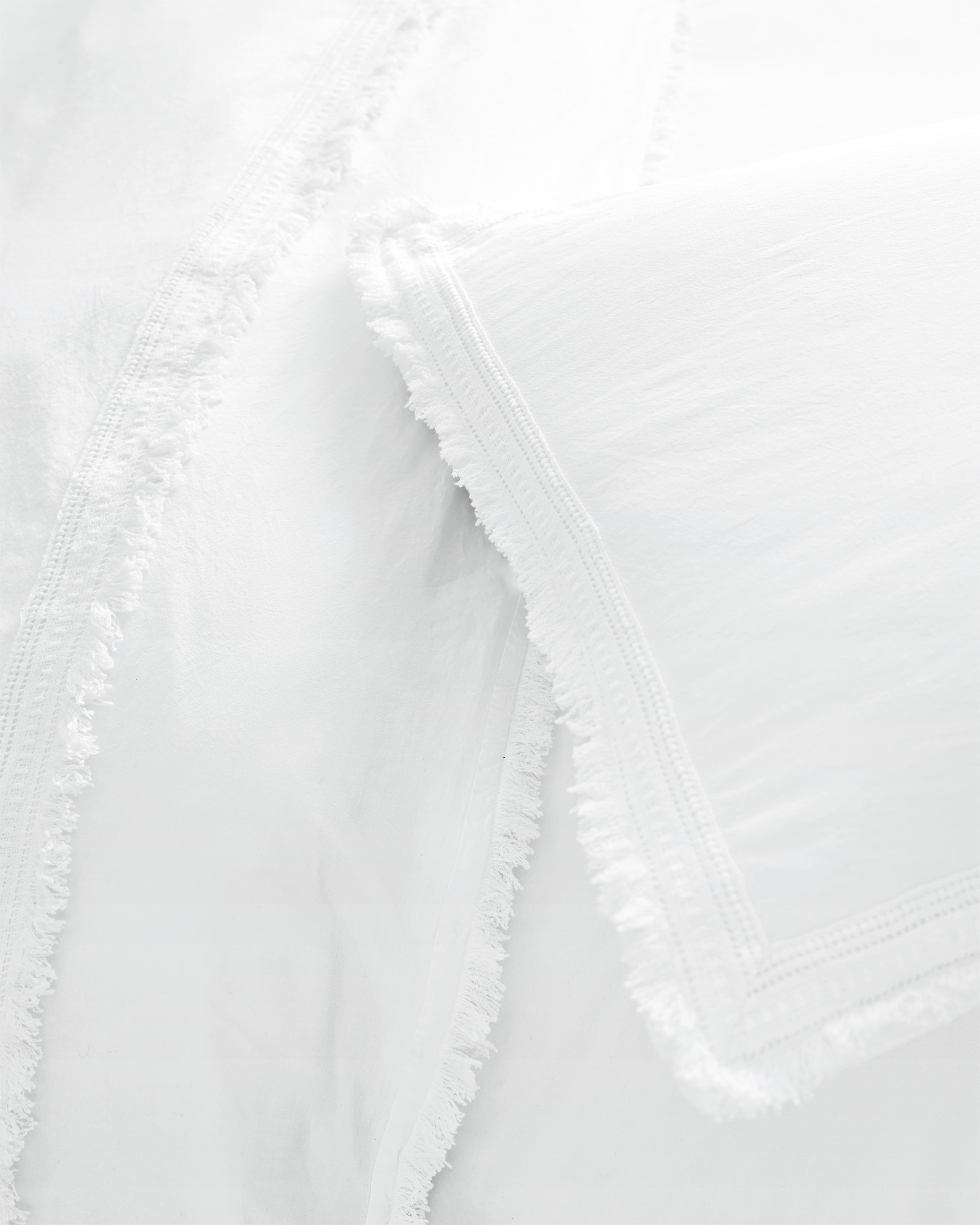 Solana Full/Queen Duvet Cover - White - Insert sold separately - Image 2