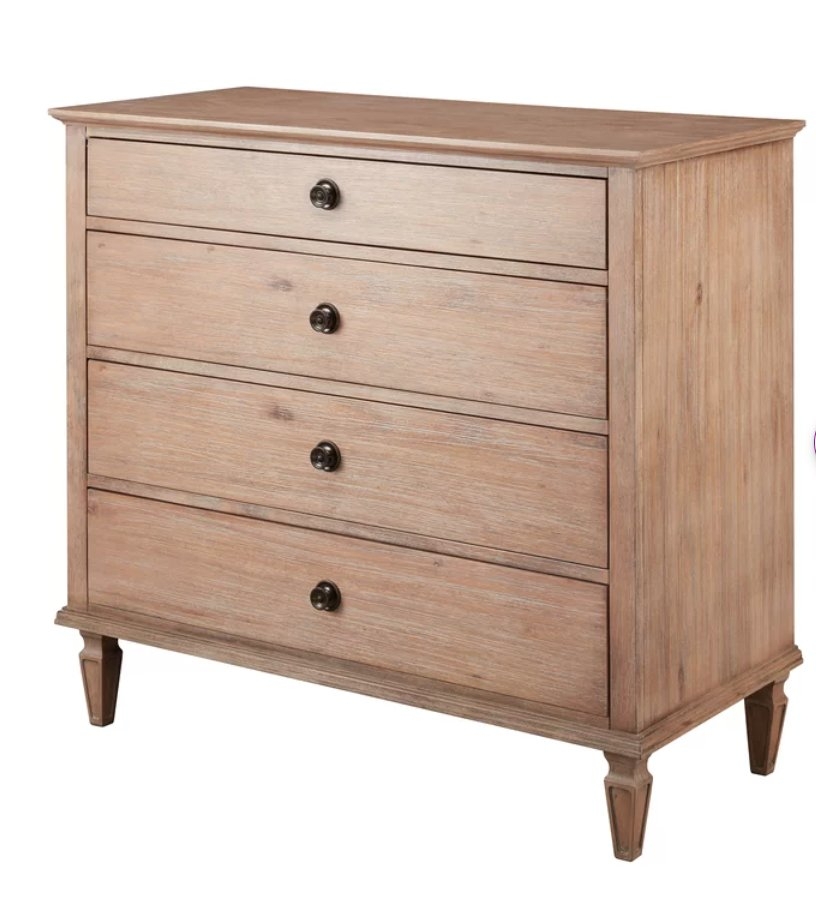 Victoria 4 Drawer 41'' W Dresser - Image 1