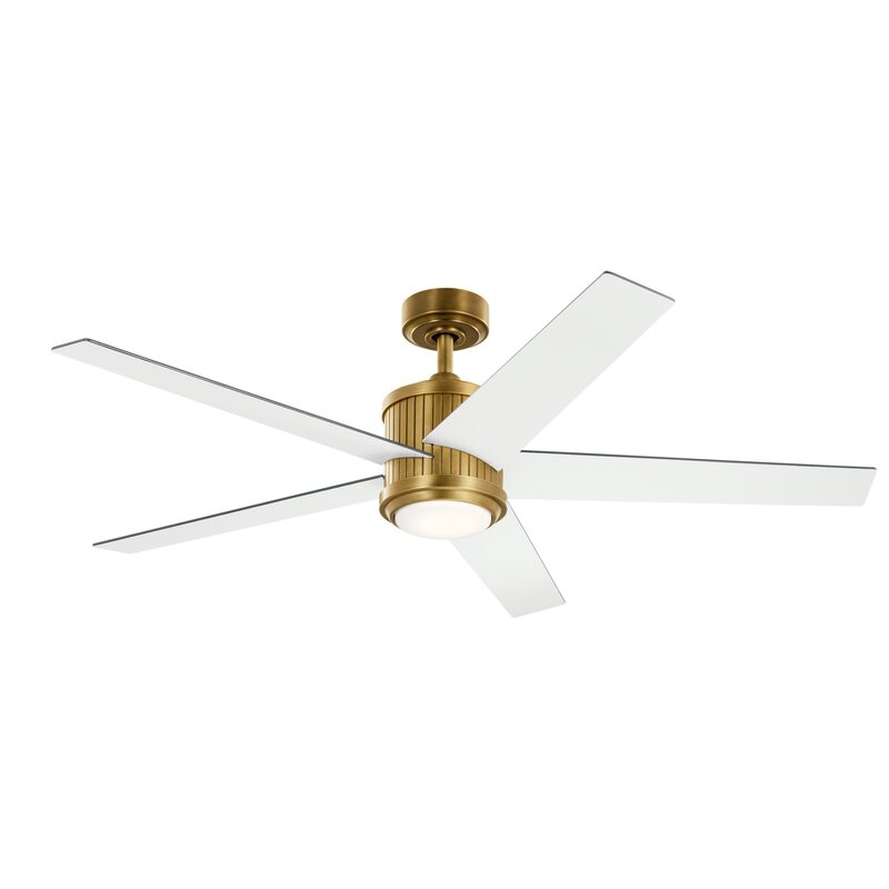56'' Keohane 5 - Blade LED Standard Ceiling Fan with and Light Kit Included - Image 0
