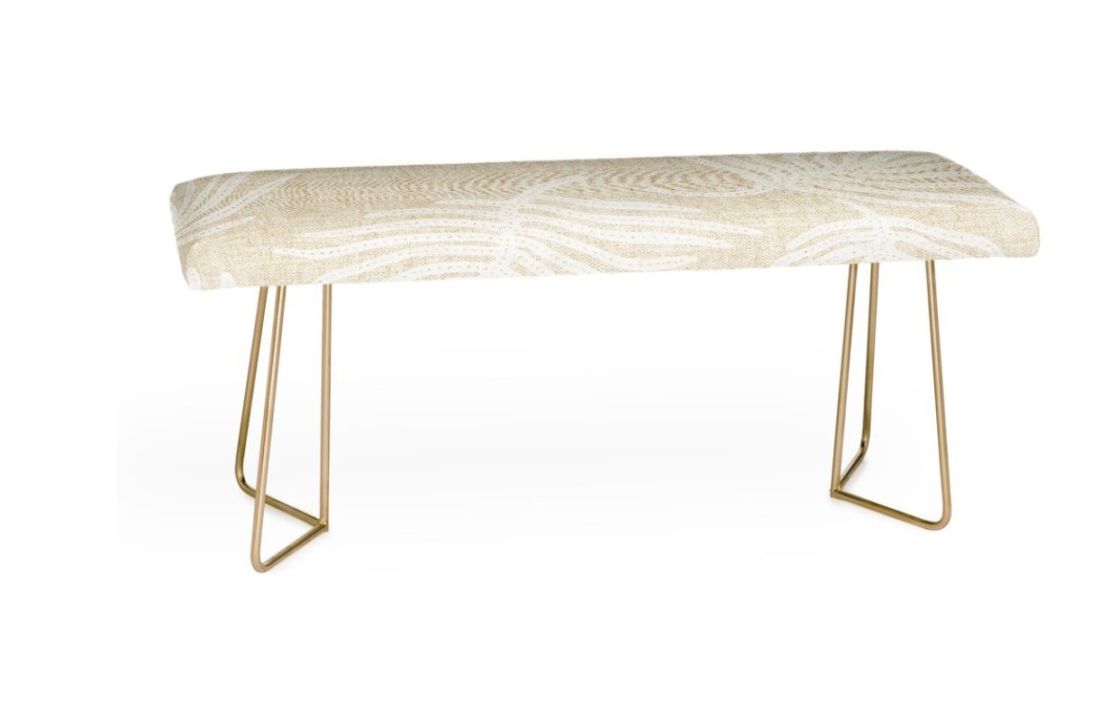 PALM LINEN Bench By Holli Zollinger - Image 0