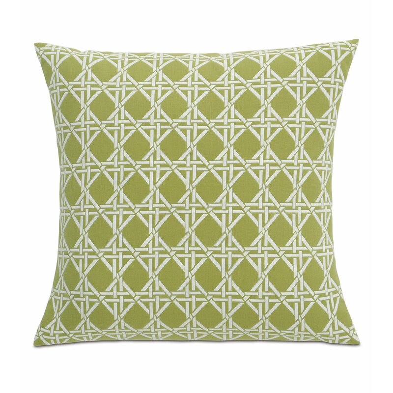 Eastern Accents Lavinia Cotton Geometric Throw Pillow Color: Palm - Image 0