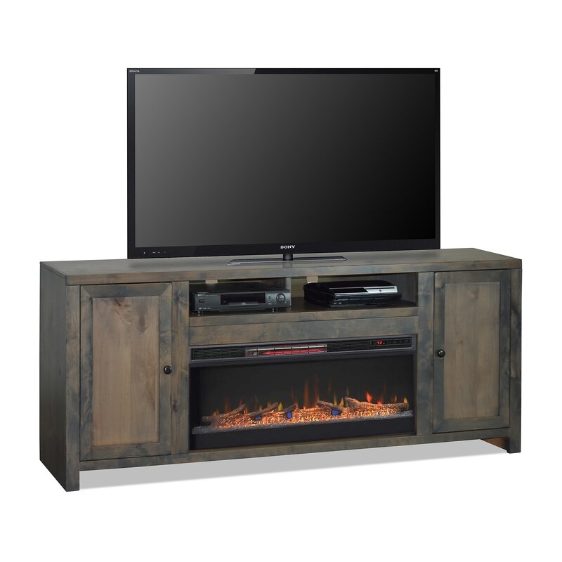 Lyla TV Stand for TVs up to 88" with Electric Fireplace Included - Image 1