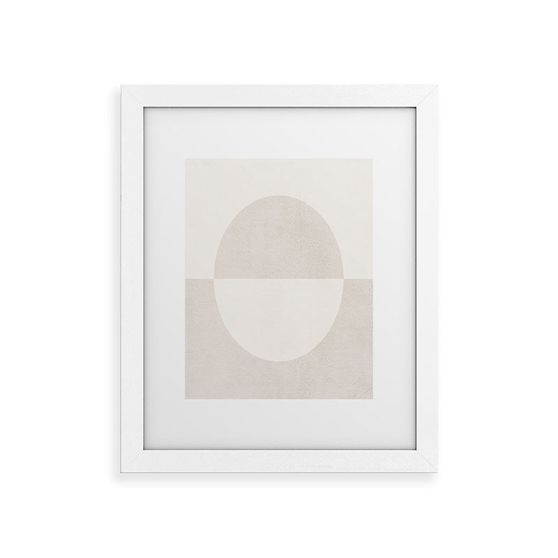 Round by almostmakesperfect - Framed Wall Art Basic White 14" x 16.5" - Image 0