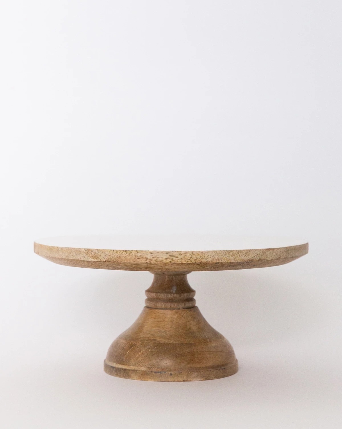 CRAFTED WOOD CAKE STAND - Image 1
