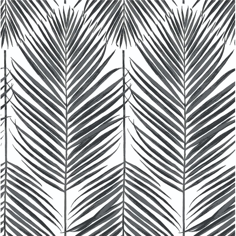 Lipman Paradise Palm 18' L x 20.5" W Peel and Stick Wallpaper Roll - Image 0