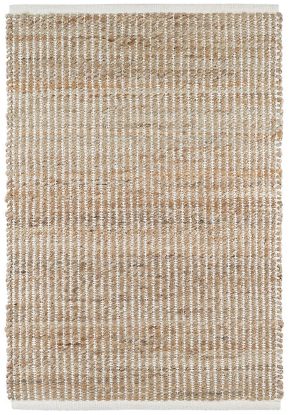 GRIDWORK IVORY WOVEN JUTE RUG - 10'x14' - Image 0