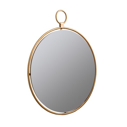 Matthias Round Modern & Contemporary Beveled Accent Mirror - Image 1