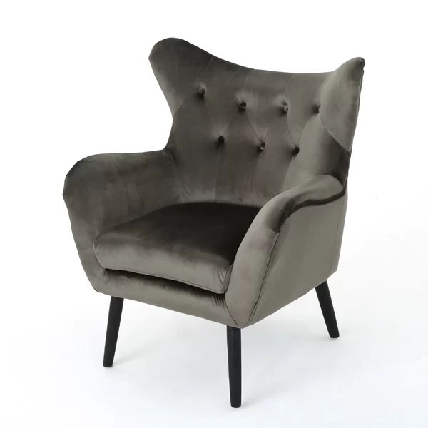 Bouck Wingback Chair | Grey - Image 1