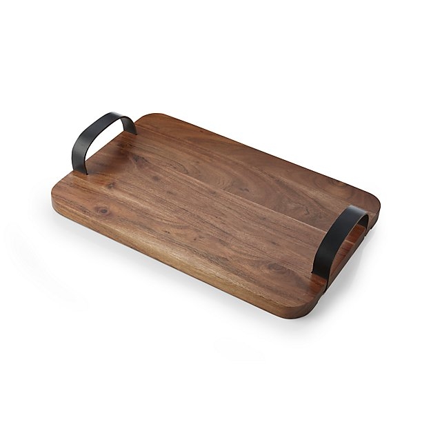 Brantley Serving Board with Leather Handles - Image 2