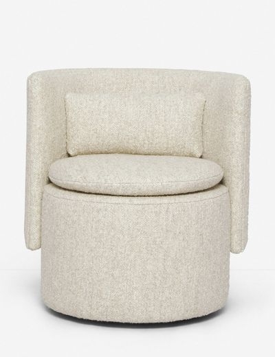 Hazel Swivel Chair, Natural Boucle - Image 0