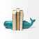 Blue Resin Non-skid Bookends - Image 0