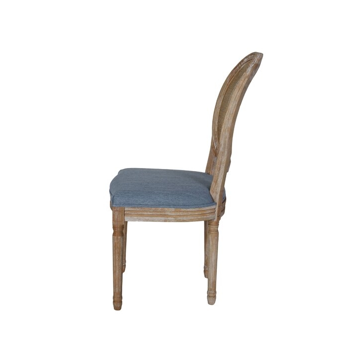 Rhodes King Louis Back Side Chair (Set of 2) / Light blue - Image 3