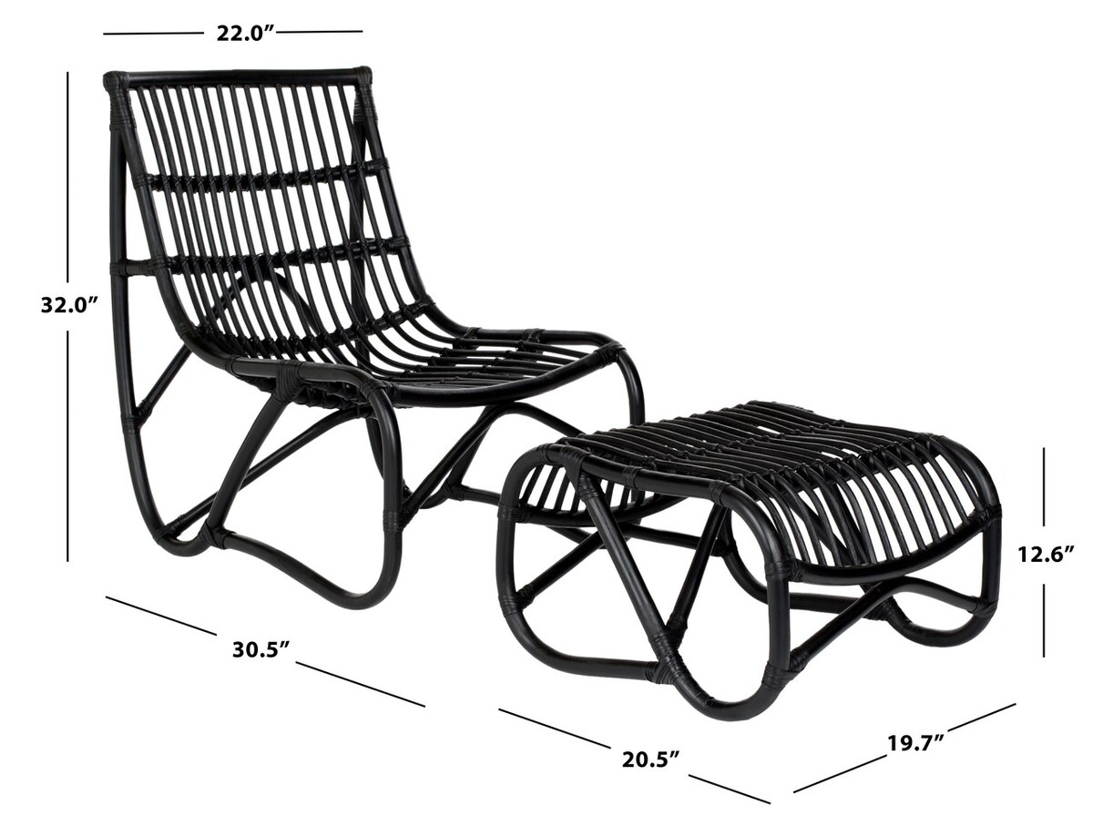 Laholm Chair & Ottoman Set - Image 2