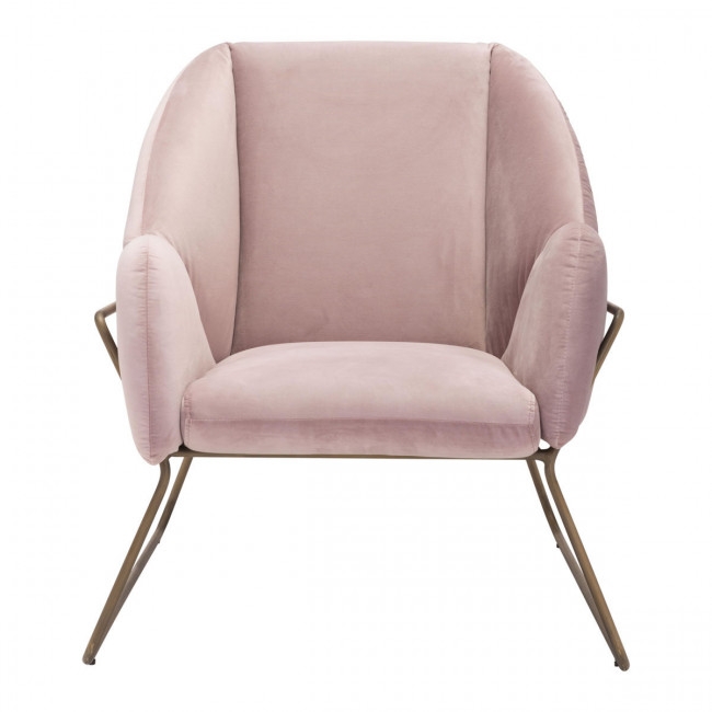 Stanza Arm Chair Pink Velvet (2-28-22) - Image 2